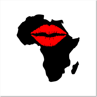 Kiss for Africa Motherland Black Heritage Pride Gift Posters and Art